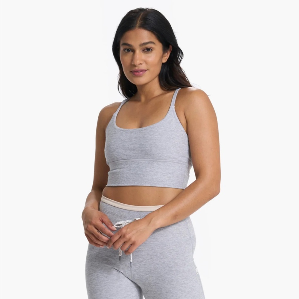 Vuori Elevation Long Line Bra Black Heather Medium